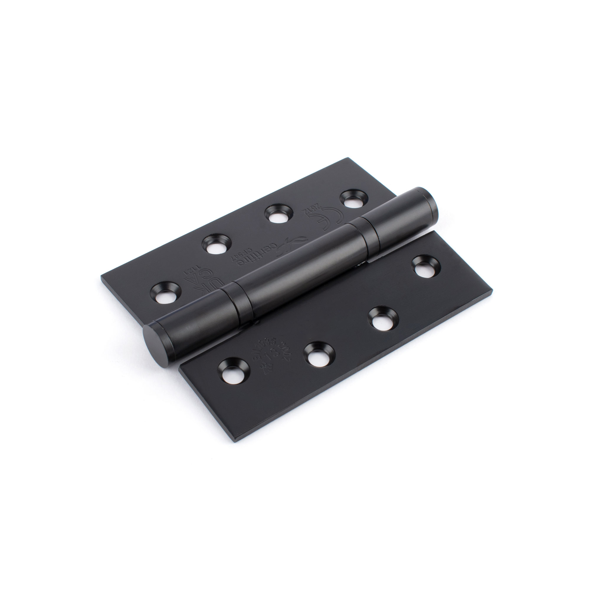 Sox Atom 4 Inch Stainless Steel Hinges Square Edge (2 Pack) - Black